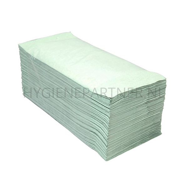 PA101003 Handdoek ZZ-vouw 1-laags 23x25 cm groen